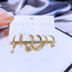 YAKEMIYOU earrings set zircon micro-set geometric copper earrings