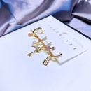 YAKEMIYOU earrings set zircon lock key heartshaped copper earringspicture10