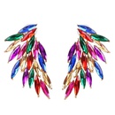 New Feather Diamond Wings Color Stud Earringspicture7