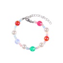 color laser bead pearl stitching chain necklace bracelet setpicture9