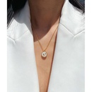 white enamel rose pendant copper goldplated necklacepicture7