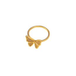 fashion diamond butterfly ring female new copper zircon tail ringpicture10