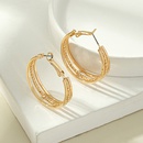 Fashion simple big alloy earring hoop jewelry femalepicture6