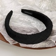 Schwarzer Schwamm weibliches Stirnband mit breiter Krempe Retroeinfacher Kopfschmuckpicture12
