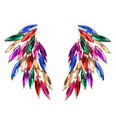 New Feather Diamond Wings Color Stud Earringspicture10