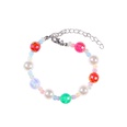 color laser bead pearl stitching chain necklace bracelet setpicture11