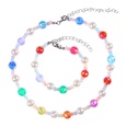 color laser bead pearl stitching chain necklace bracelet setpicture13