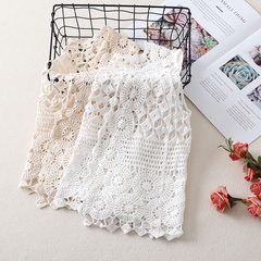Summer crochet thin loose cardigan sleeveless hollow vest