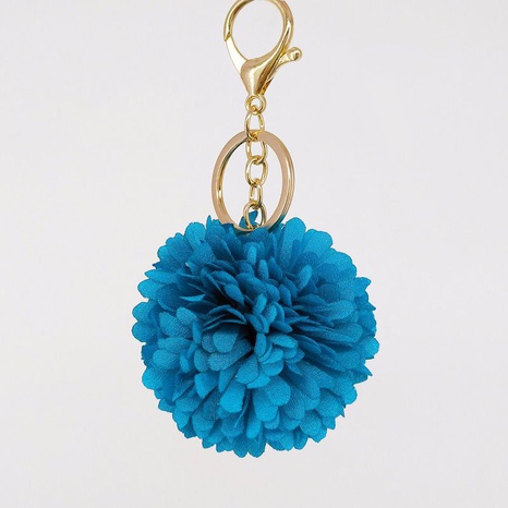 fashion chrysanthemum simple flower ball keychain pendant's discount tags