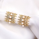 new fashion jewelry pearl microencrusted zircon womens full diamond copper ringpicture9