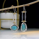 new creative retro turquoise fashion long swing asymmetric earringspicture7