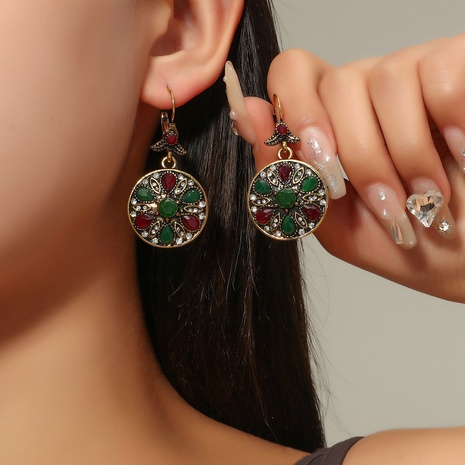 fashion retro diamond exotic bohemian alloy earrings wholesale's discount tags