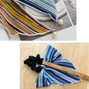Fashion cute striped fabric bow ribbon hair ring femalepicture10