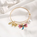 new simple womens jewelry set drip oil butterfly heart dragonfly alloy braceletpicture8