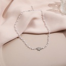 bijoux gomtriques simples collier de clavicule de papillon de perle de cristalpicture8
