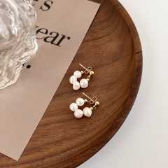 baroque pearl irregular simple hoop earrings wholesale