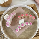 Transparent pink peach spring new sweet shark clip hair accessoriespicture8