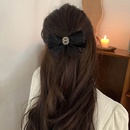 Spring and summer new mesh bow hairpin simple back head rhinestone spring clippicture8