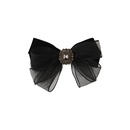 Spring and summer new mesh bow hairpin simple back head rhinestone spring clippicture11