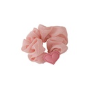 new color hair accessories heart shaped organza intestine ponytail hair ropepicture11