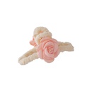 Pink heart shaped sweet cute girl hair clip camellia grab headdresspicture11