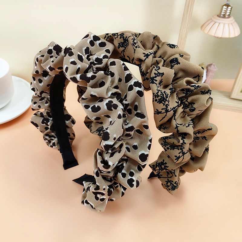 new style fold leopard print hairpin bohemian fashion headband female