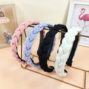 new bubble chiffon braided widebrimmed fabric braided hairpinpicture7