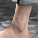 simple fashion anklet stainless steel anklet goldplated ankletpicture9