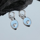 simple fashion blue oil drop ear buckle 2022 new copper earringspicture8