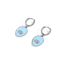 simple fashion blue oil drop ear buckle 2022 new copper earringspicture11