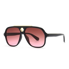 Metal Decorative Toad Mirror Modern Charm Flat Top Frame Sunglasses