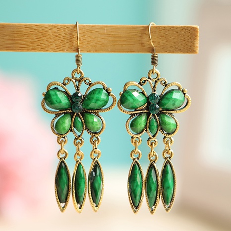 Creative exaggerated ethnic style butterfly earrings female acrylic simple jewelry's discount tags