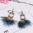 retro winged bird feather peacock tassel earrings fashion jewelrypicture8