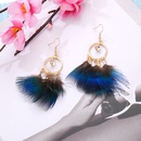 retro winged bird feather peacock tassel earrings fashion jewelrypicture10