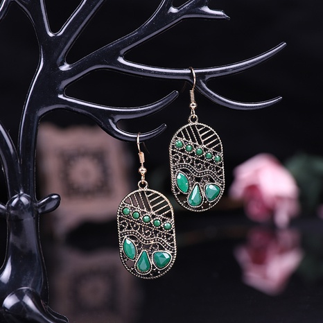 New earrings Korean diamond hollow geometric earrings wholesale's discount tags