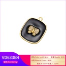 fashion bow accessories drop oil pendant square butterfly colorful copper pendantpicture11