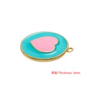 fashion drip oil heartshaped pendant simple contrast color drop oil copper accessoriespicture10
