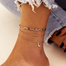 ethnic style  multilayer turquoise copper tassel foot accessories copper ankletpicture8