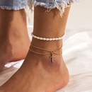 fashion imitation pearl diamond anklet tassel alloy foot ornamentspicture7