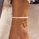 fashion imitation pearl diamond anklet tassel alloy foot ornamentspicture9