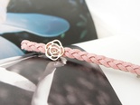 fashion rose handwoven leather hairpin female infrared simple alloy clippicture13