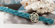 fashion rose handwoven leather hairpin female infrared simple alloy clippicture16