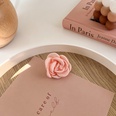 Pink heart shaped sweet cute girl hair clip camellia grab headdresspicture13
