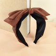 new doublelayer bow headband simple retro PU leather hairpinpicture11
