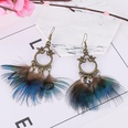 retro winged bird feather peacock tassel earrings fashion jewelrypicture13