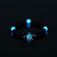New fashion jewelry turtle pendant black volcanic beads luminous elastic alloy braceletpicture17