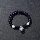 2022 new popular jewelry pumpkin element pendant beaded purple glass bluegreen luminous bead luminous elastic bracelet jewelrypicture10