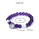 2022 new popular jewelry pumpkin element pendant beaded purple glass bluegreen luminous bead luminous elastic bracelet jewelrypicture16