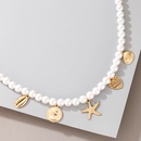 Boho Seestern Muschel Perlenkette Damen einlagige Halskettepicture11