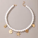 Boho Seestern Muschel Perlenkette Damen einlagige Halskettepicture12